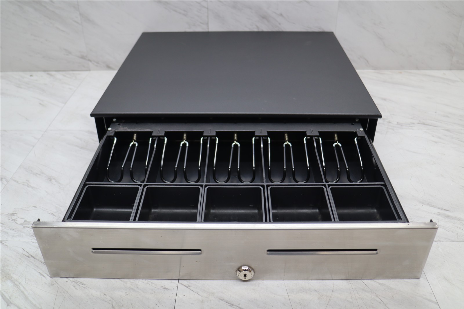 APG 18x16 Retail Cash Drawer w/ Money Till POS Point-of-Sale 5 Bill / 5 Coin 24V