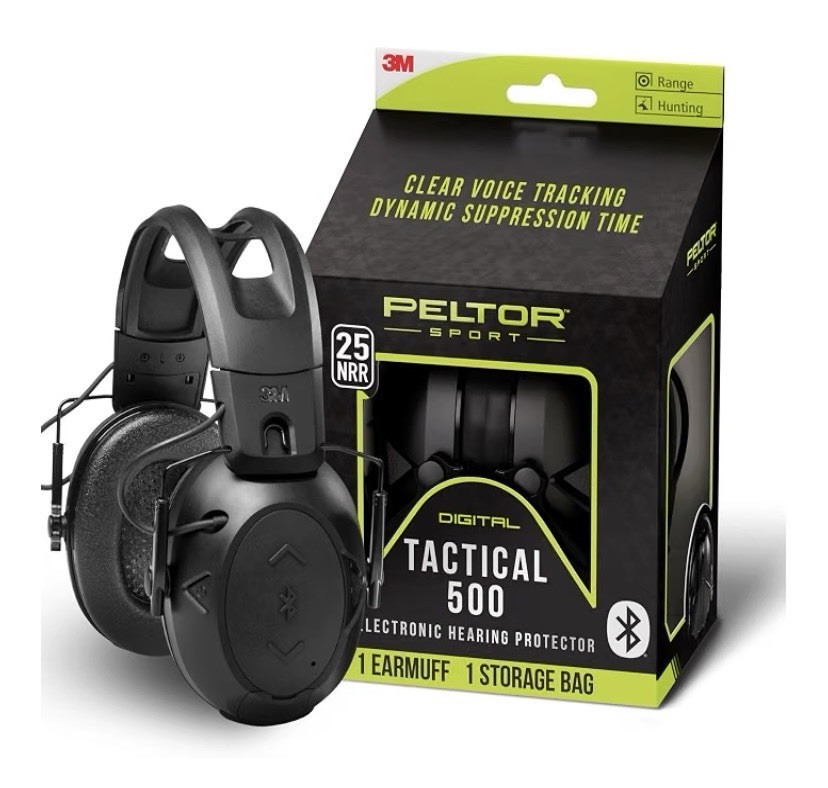 3M Peltor Sport Tactical 500 Bluetooth Electronic Hearing Protector Earmuffs New