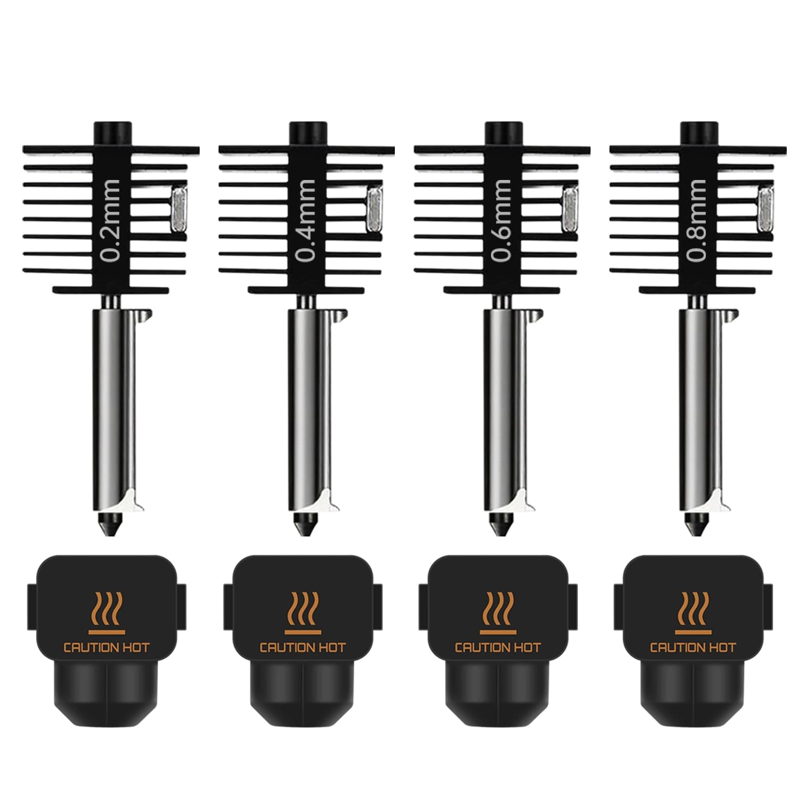 4-Pack Bamboo A1 mini/A1/A2L Hotend Kit, 0.2/0.4/0.6/0.8mm Hardened Steel... 4-Pack Bamboo A1 mini/A1/A2L Hotend Kit, 0.2/0.4/0.6/0.8mm Hardened Steel...