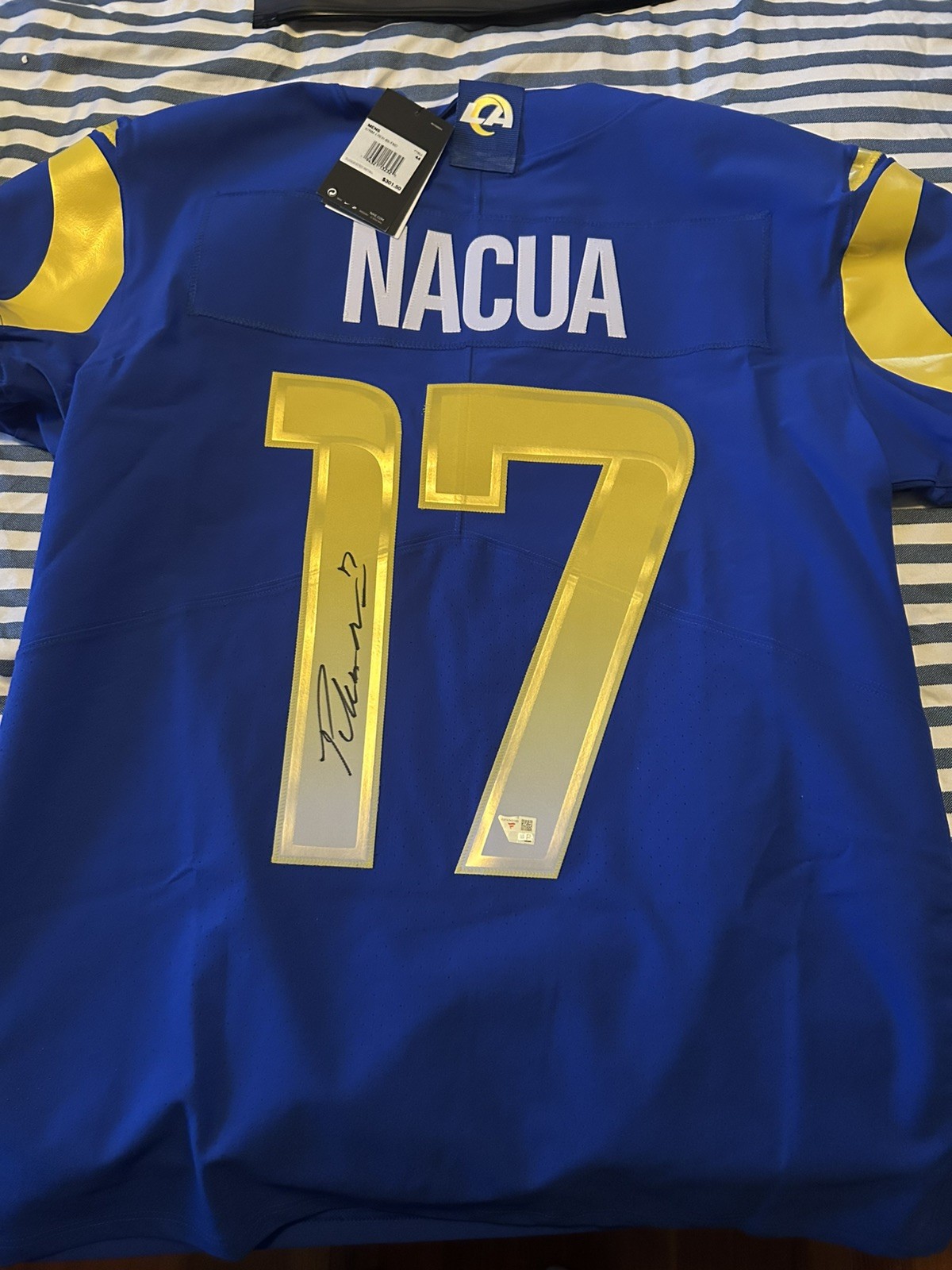 Puka Nacua Autographed Los Angeles Rams Nike Vapor Elite Jersey #17 RARE Puka Nacua Autographed Los Angeles Rams Nike Vapor Elite Jersey #17 RARE