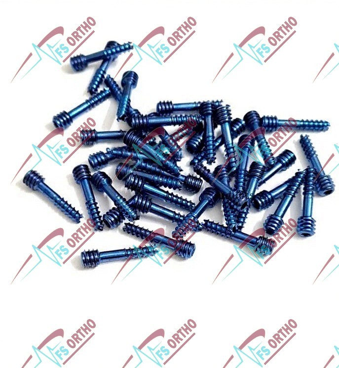 HerBert Screws 2.5mm , 14 to 30mm, Titanium screws with screw driver (46 Pcs)