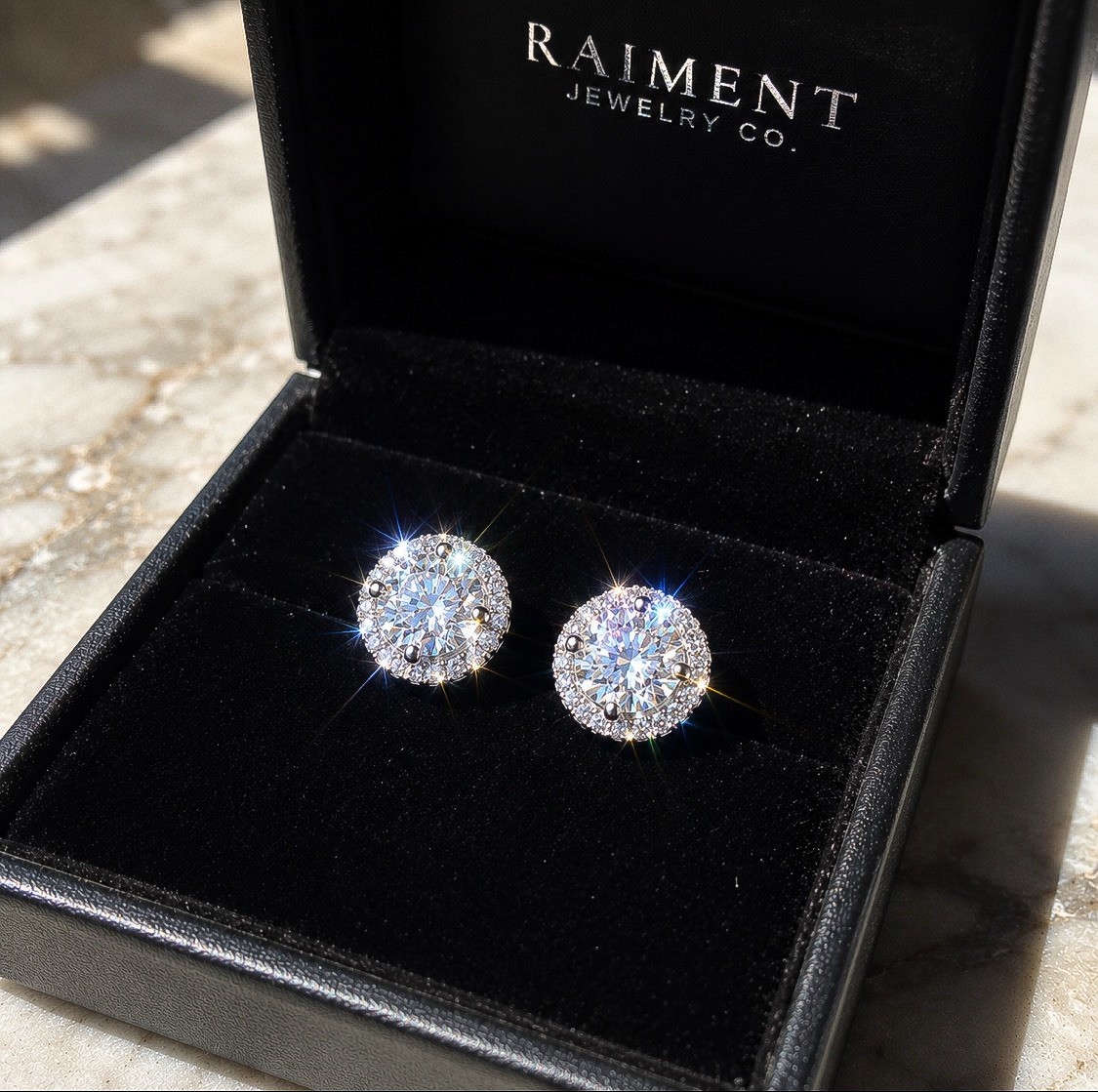 2CT VVS1 D Color Moissanite Stud Earrings – S925 Silver – 6.5mm - 8MM