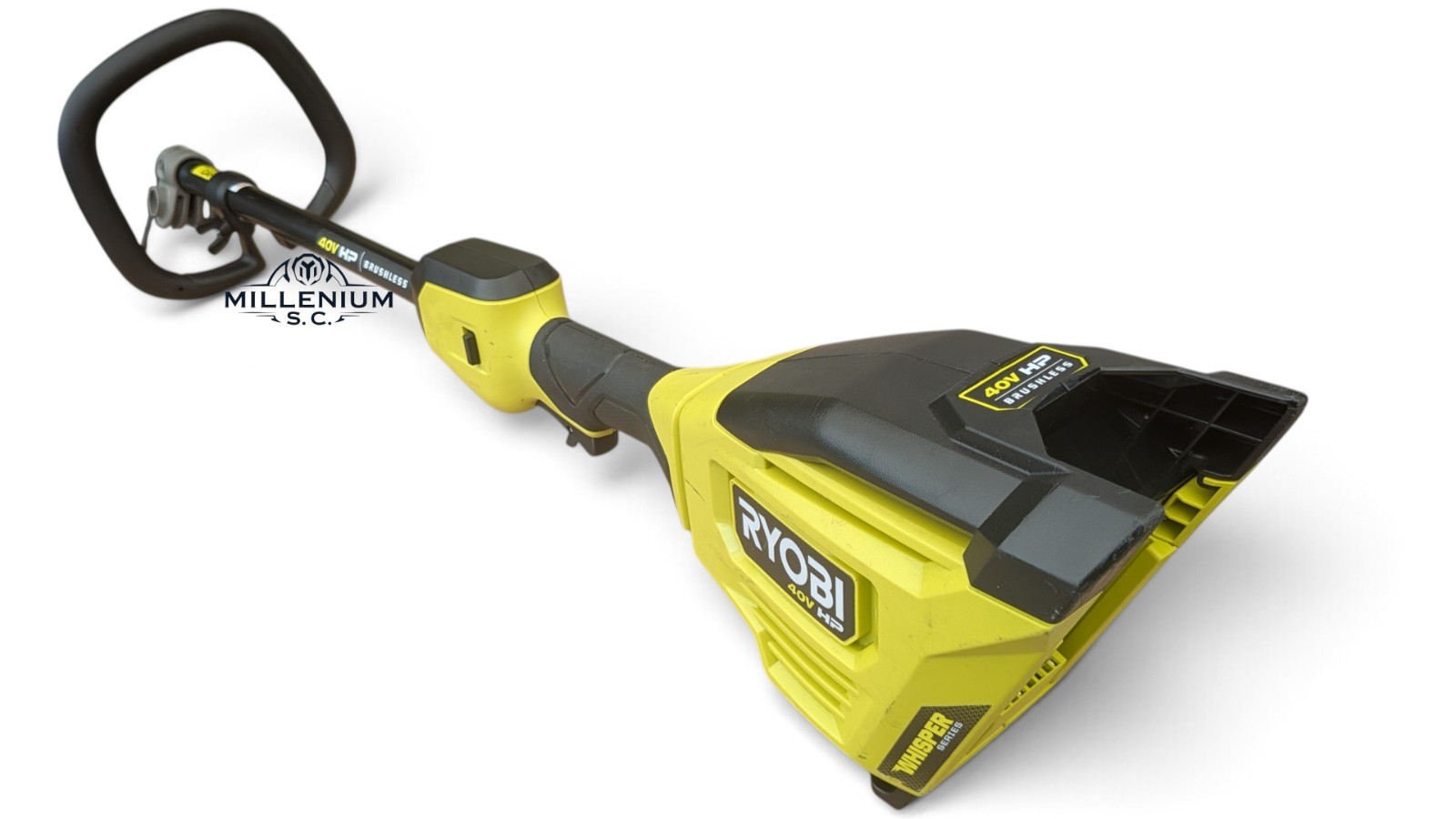 RYOBI 40V HP Brushless Whisper 17 in String Trimmer Power Head ONLY - USED RYOBI 40V HP Brushless Whisper 17 in String Trimmer Power Head ONLY - USED