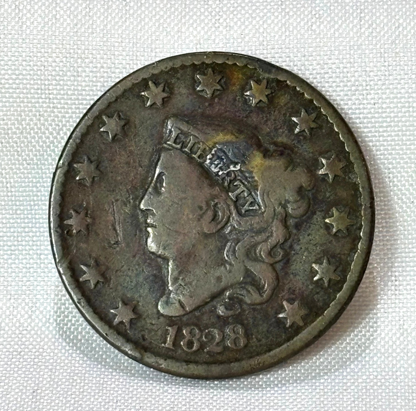1828 Large Cent Coronet Head