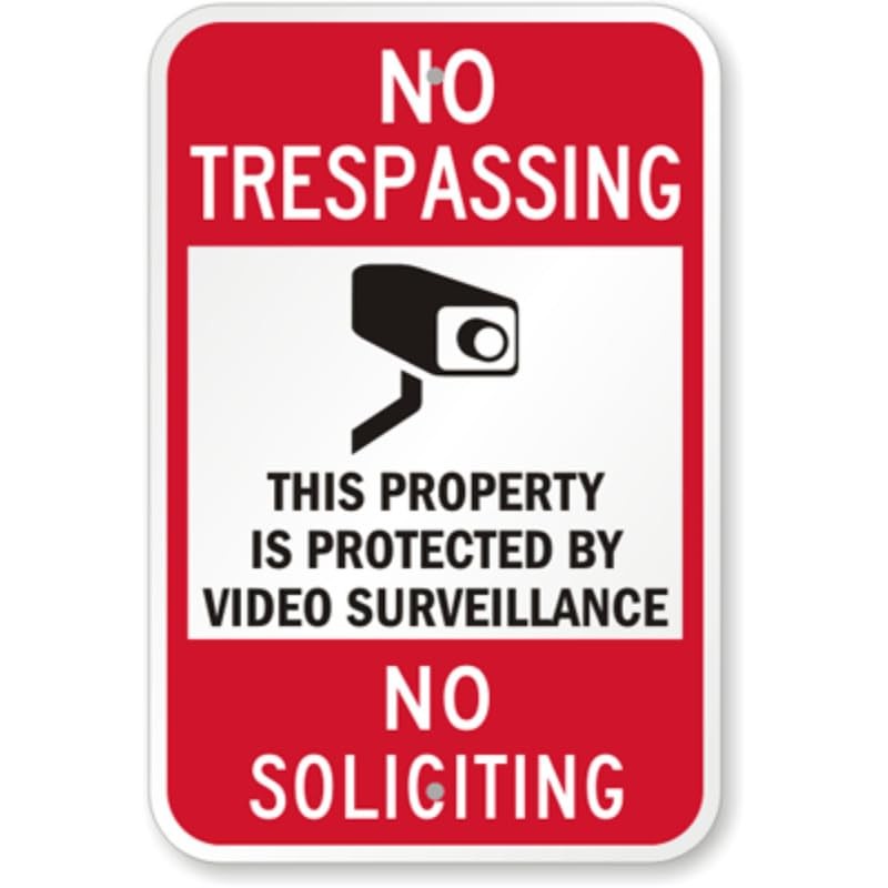 No Trespassing No Soliciting Aluminum Weatherproof Sign c00959 No Trespassing No Soliciting Aluminum Weatherproof Sign c00959