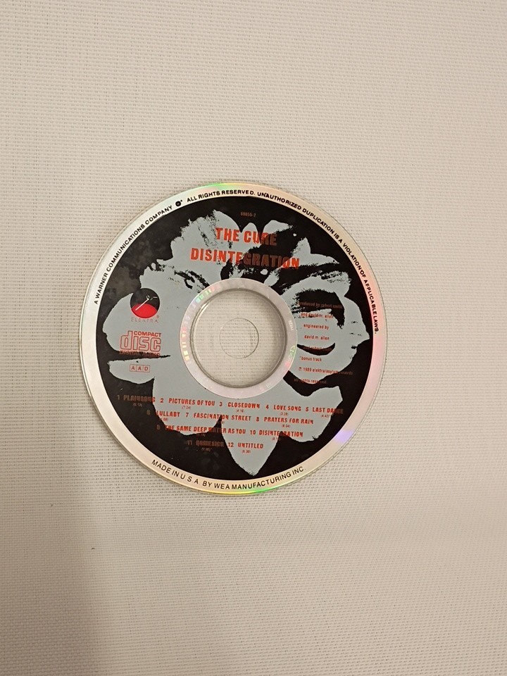 Disintegration by Cure (CD, 1989) Disintegration by Cure (CD, 1989)