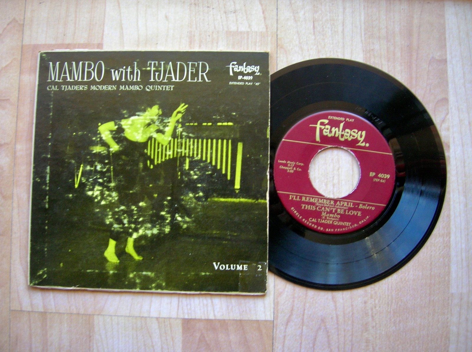 CAL TJADER mambo wit Tjader Fantasy EP 4039 orig 1955 latin jazz