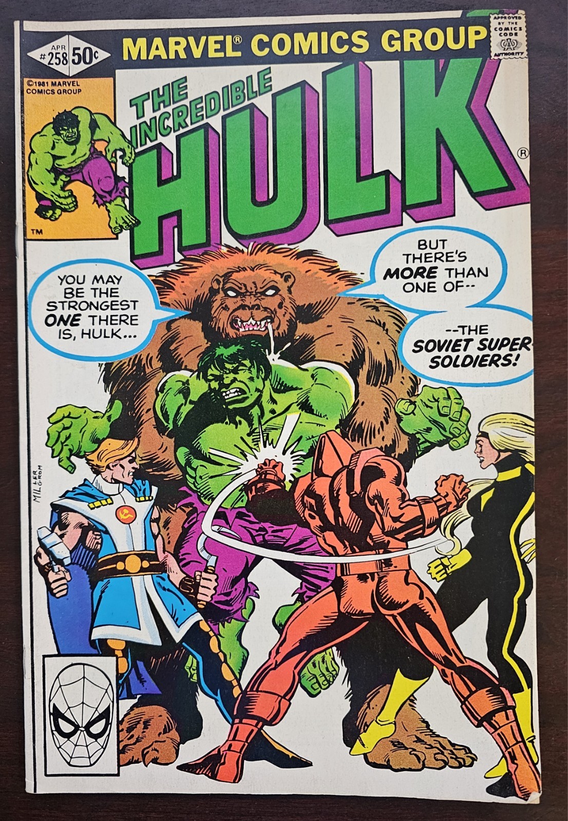 The Incredible Hulk #258 ( April 1981) 1st App Of Soviet Super Soldiers The Incredible Hulk #258 ( April 1981) 1st App Of Soviet Super Soldiers
