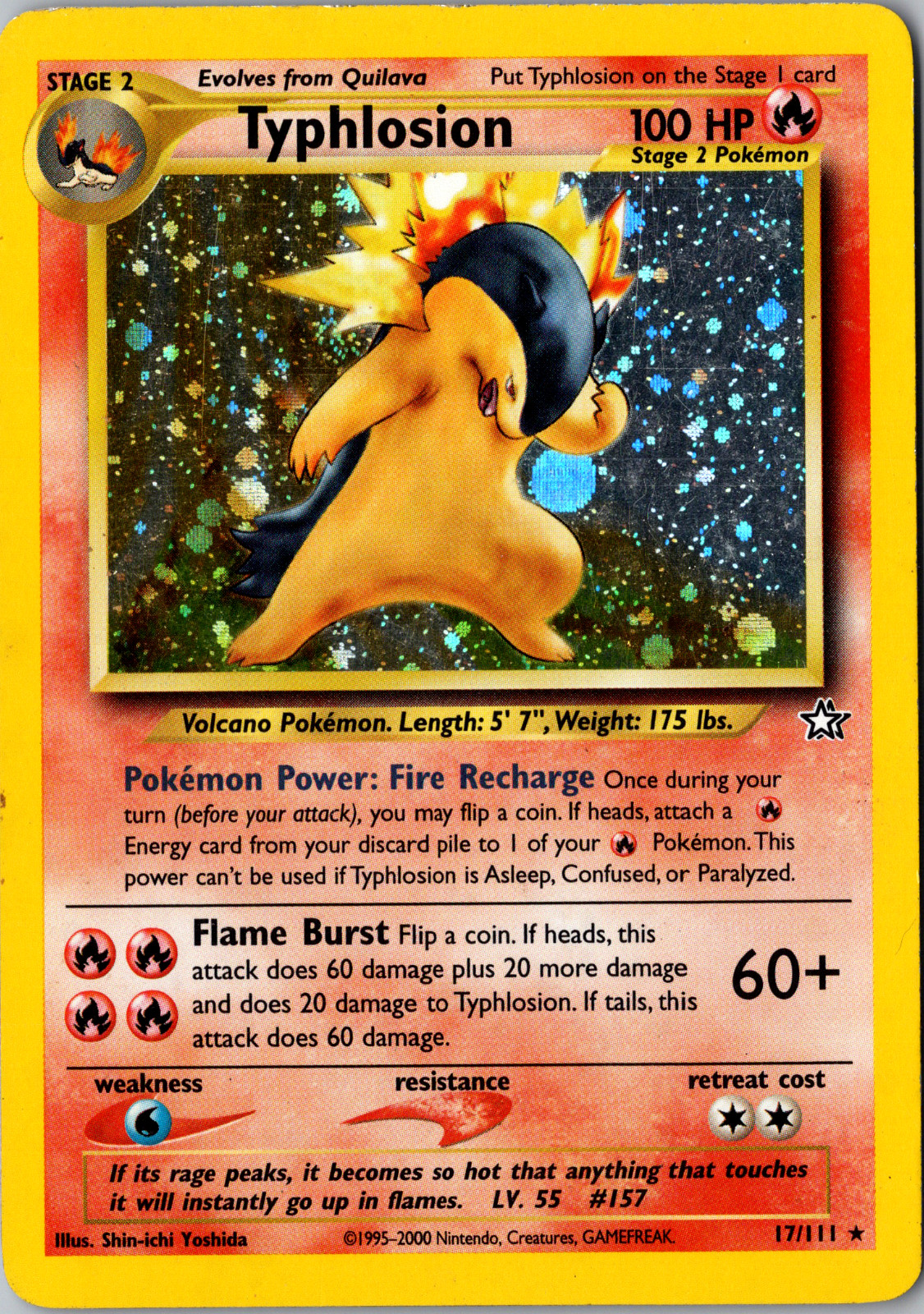 Typhlosion 17/111 Neo Genesis Holo