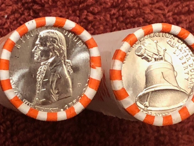 2026 D Declaration of Independence Quarter TWO Rolls Unsearched