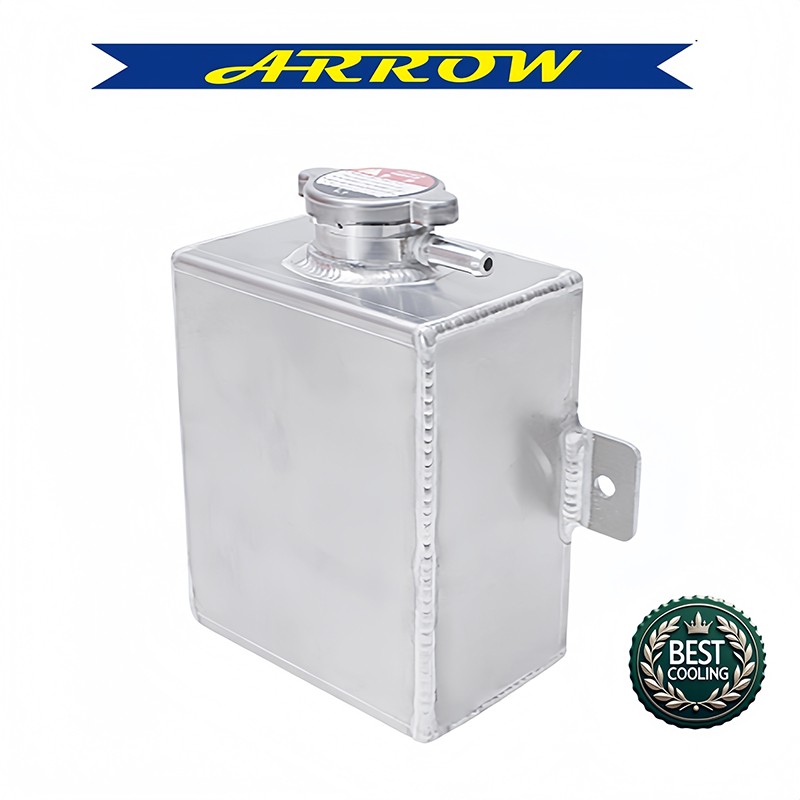 1.2L Universal Aluminum  Coolant Overflow Expansion Tank Reservoir Bottle