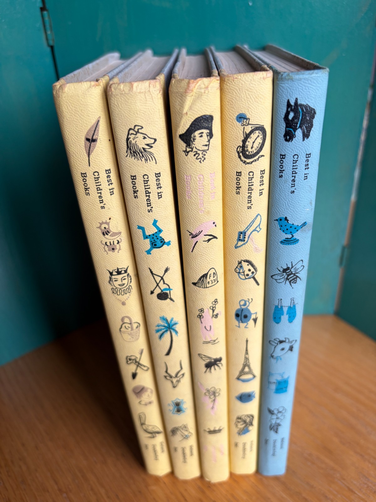 VTG Best in Children\'s Books Lot of 5 Hardcover 1958-60 Doubleday
