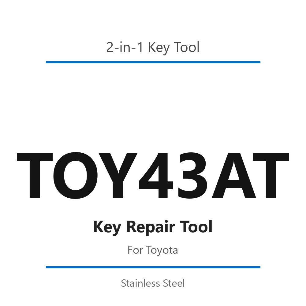 TOY43AT 2 in 1 Key Repair Tool for Toyota Stainless Steel Hand Tool
