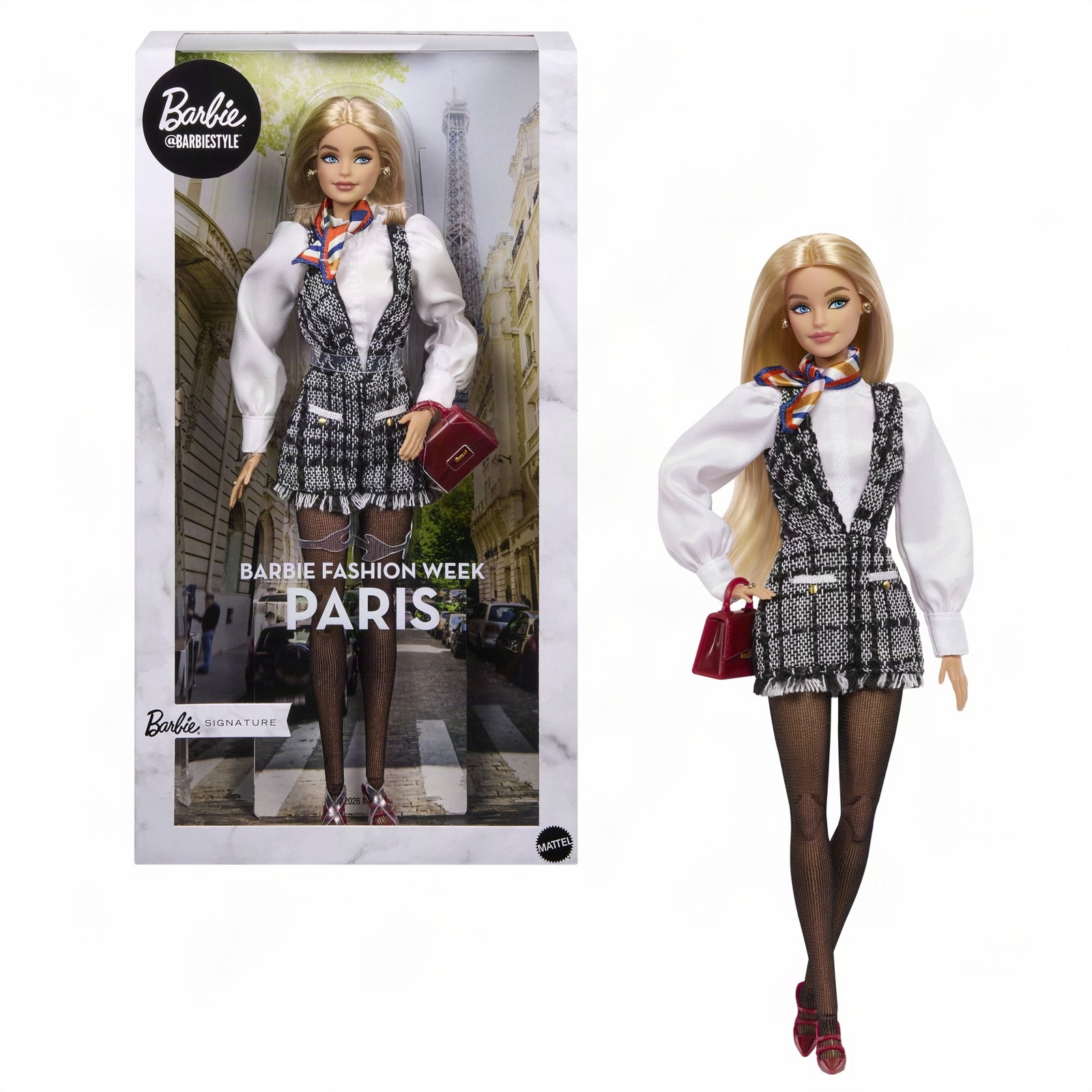 Barbie Signature Collectible Fashion Doll, BarbieStyle Fashion Week Doll Paris