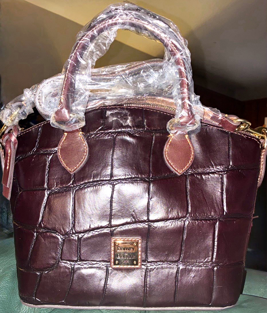 Dooney & Bourke Denison  Satchel Zip & Detachable Strap - Espresso - NWT-