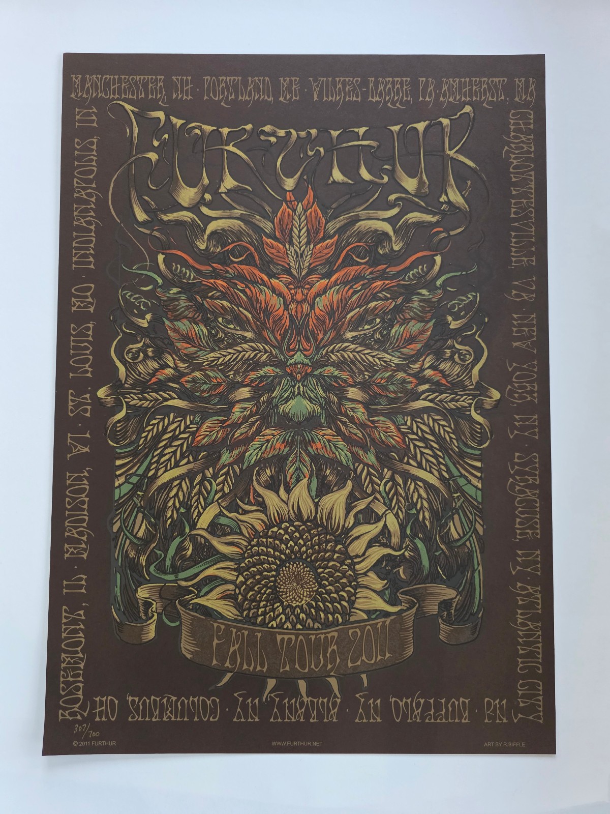Furthur | Grateful Dead Fall Tour 2012 Poster (Richard Biffle) [#307/700]