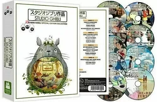 Studio Ghibli Special Edition Collection (DVD, 9-Disc) 25-Movies Brand New