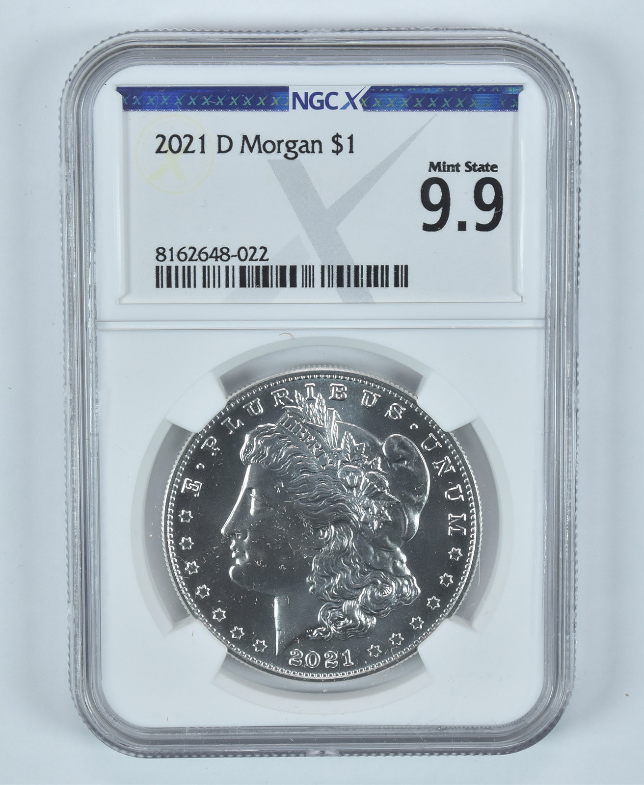 2021-D Morgan Silver Dollar Mint State 9.9 NGC X NGCX