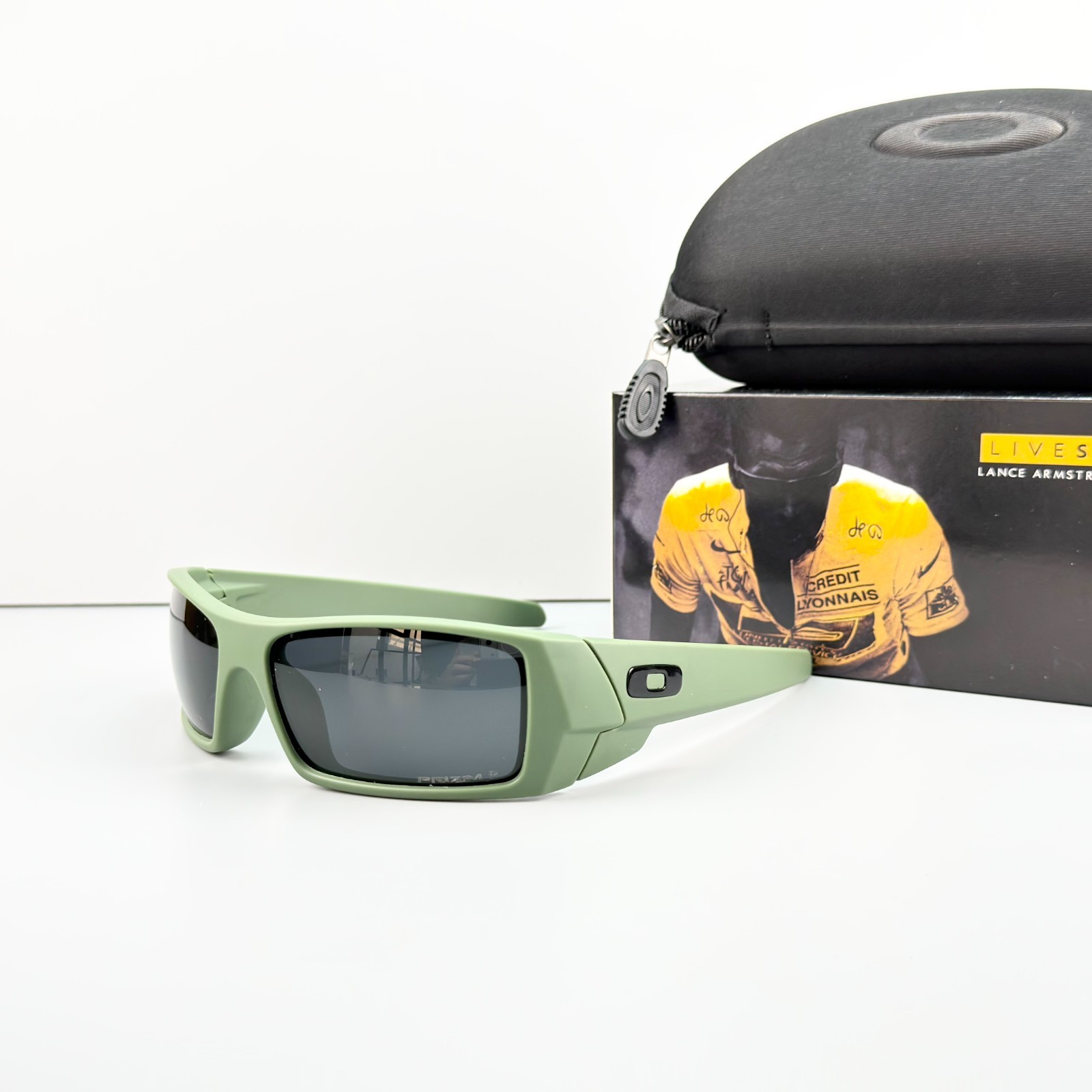 Oakley Gascan OO9014 Olive Green Frame Black Lens Sunglasses New w/ Box