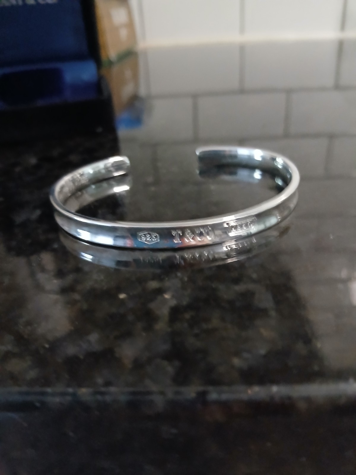 Authentic Tiffany & Co 1837 Narrow Cuff Bracelet Bangle Sterling Silver 925 Used