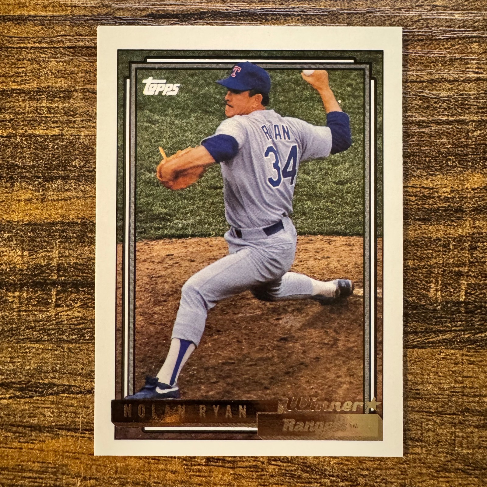 1992 Topps Nolan Ryan Gold Winner Parallel #1 Texas Rangers