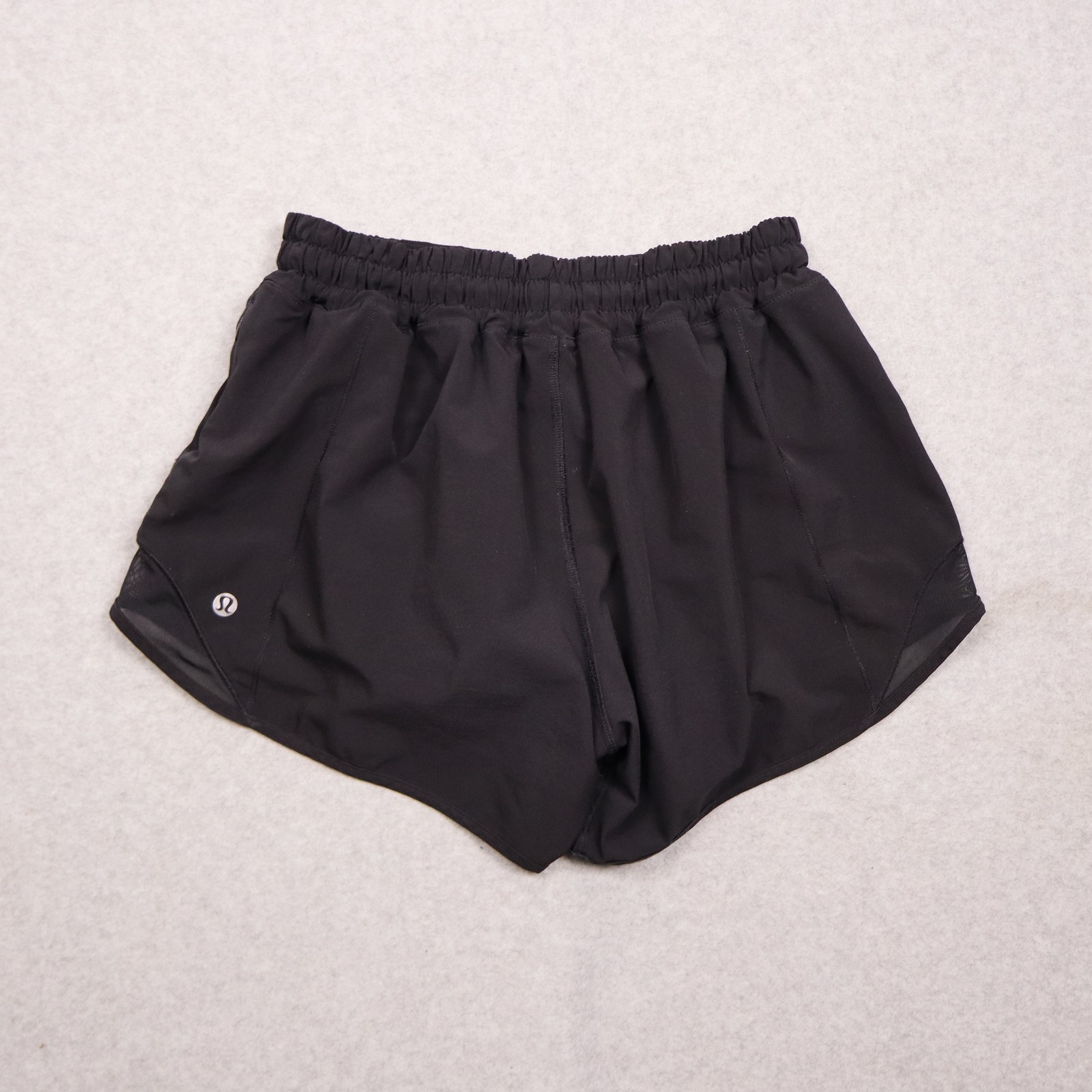 Lululemon Shorts Womens 6 Black Hotty Hot Running 4in Lined Athletic Gym Run