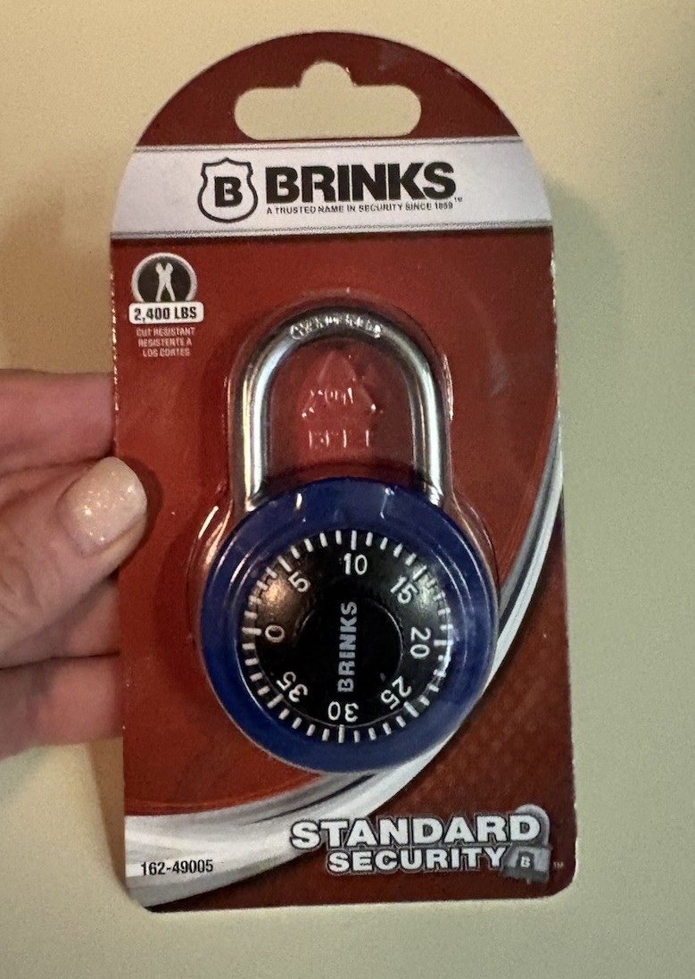 NIB Brinks 164-49005 Black Combination Lock NIB Brinks 164-49005 Black Combination Lock