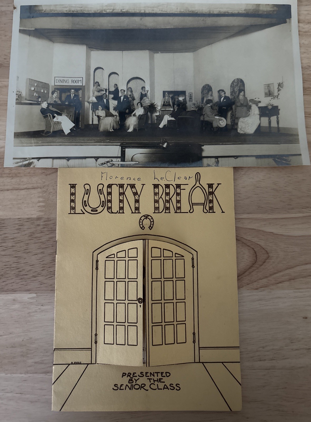 1930 Waukegan Township High School Senior Play Program With Picture