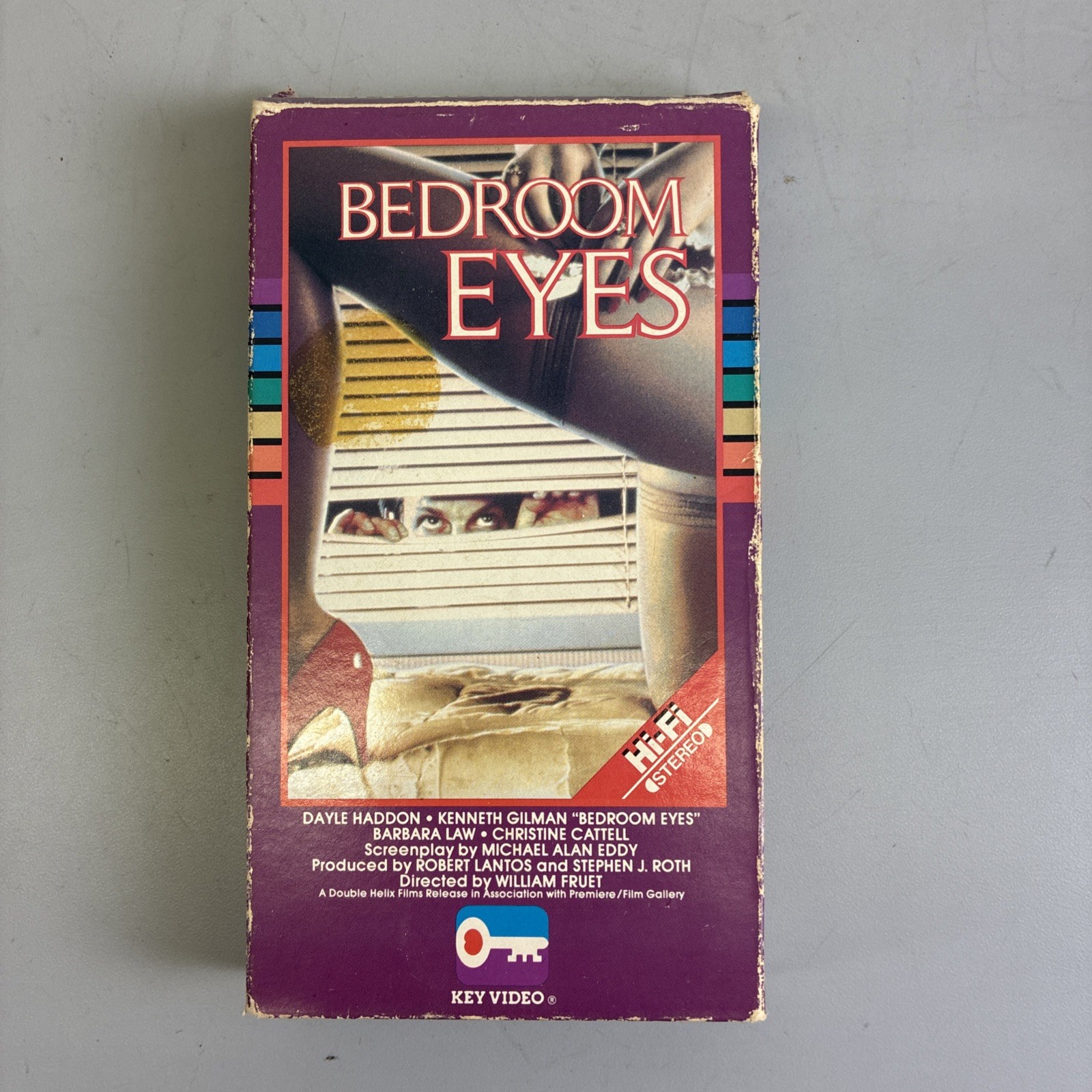 Bedroom Eyes (1986) VHS Key Video CBS/Fox Thriller Horror Tested