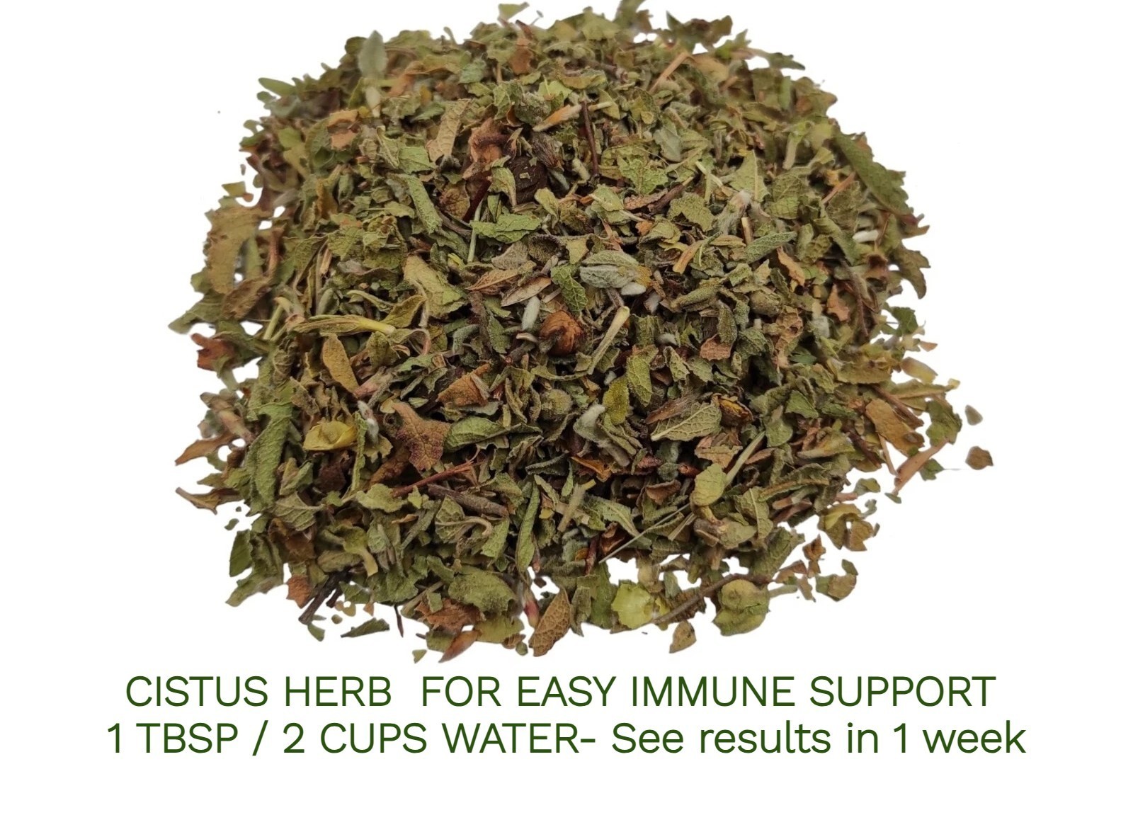 Wild Greek Cistus Incanus Dried Leaf RockRose Cretan leaf  2025 crop 450 gm 1 Lb