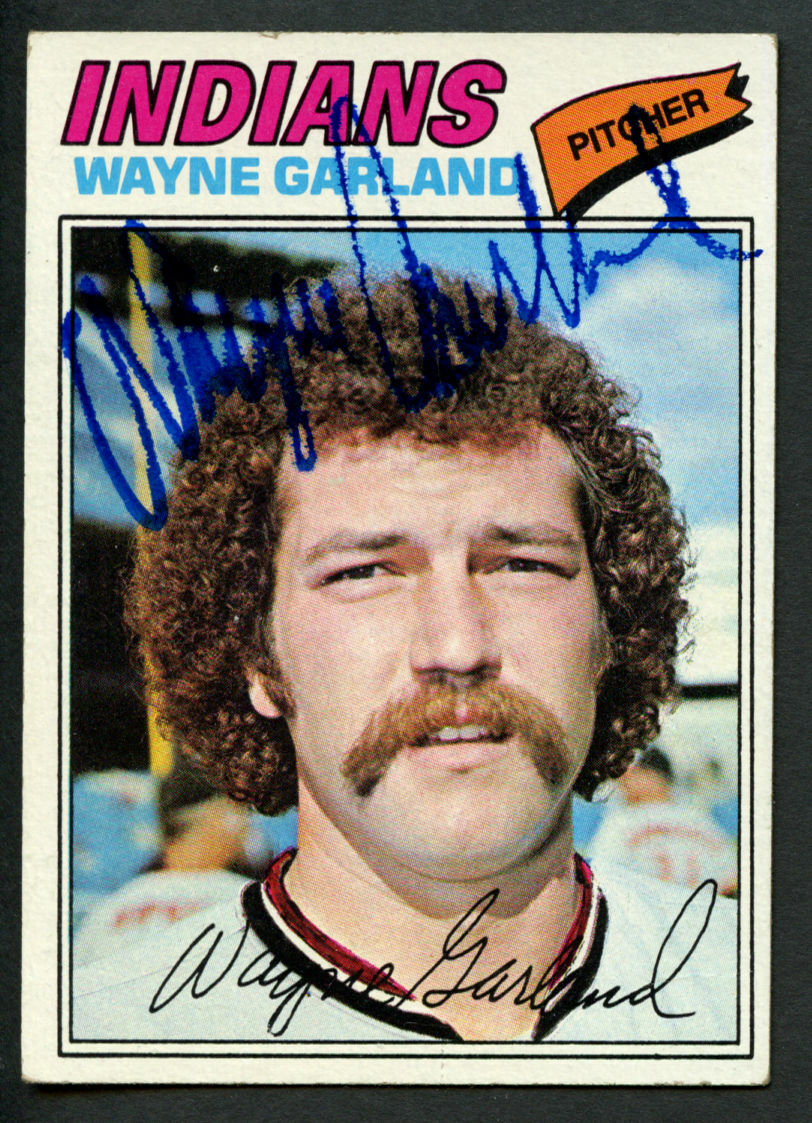 Wayne Garland #33 signed autograph auto 1977 Topps Baseball Trading Card Wayne Garland #33 signed autograph auto 1977 Topps Baseball Trading Card