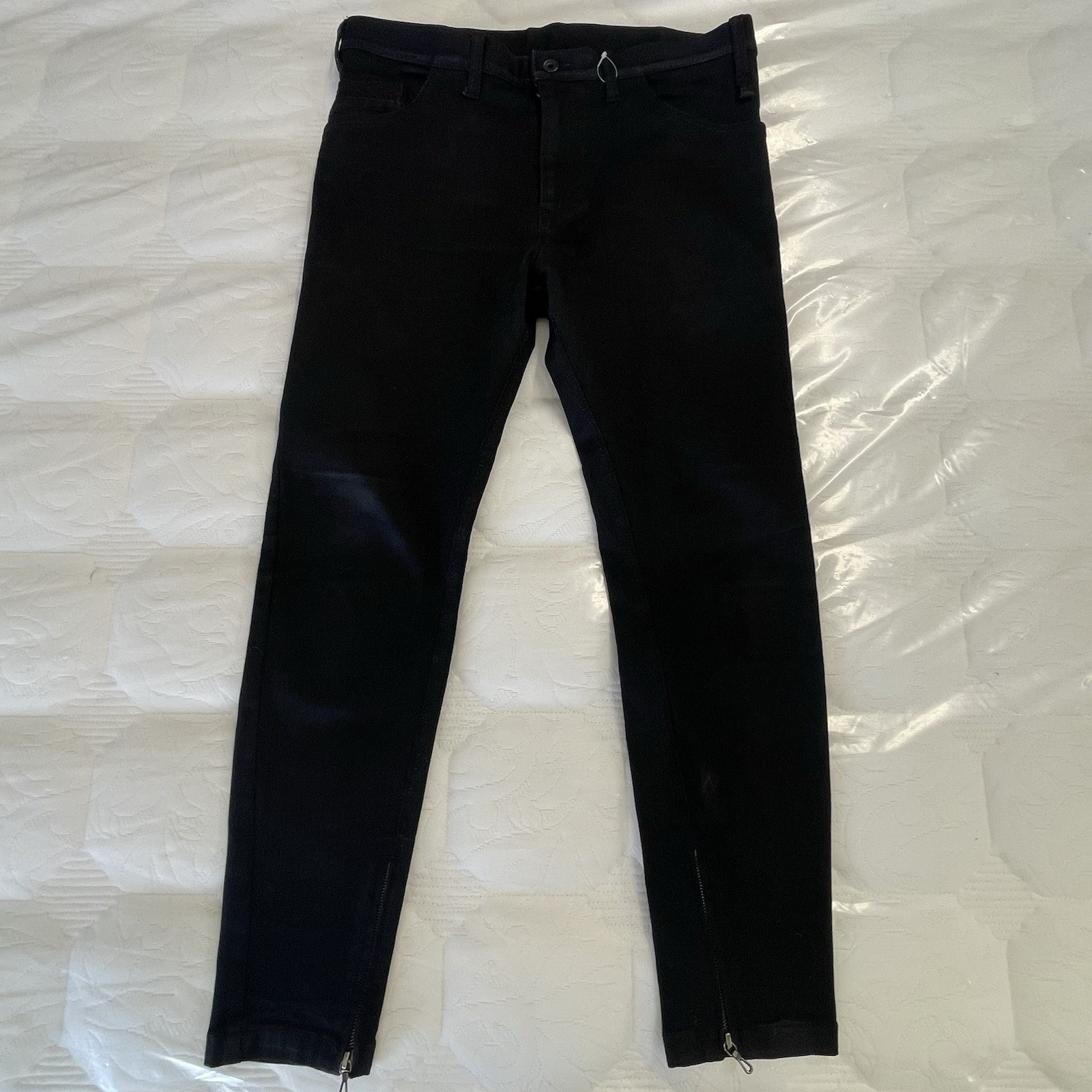 JULIUS Pants MMXIX_7 BEELZEBUB Stretch 2019 Collection Sz 3 W34 L27 Zip Ankle Bk