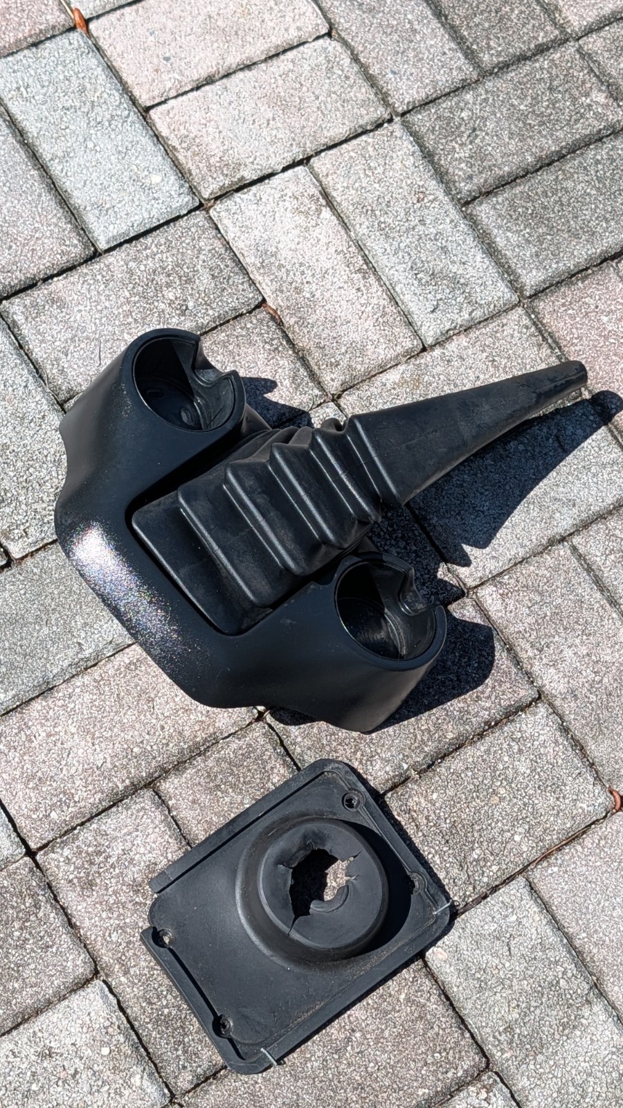1989-1997 Ford Ranger Manual Shifter Boot Bezel Cup Holder Black F37A-7B118 OEM
