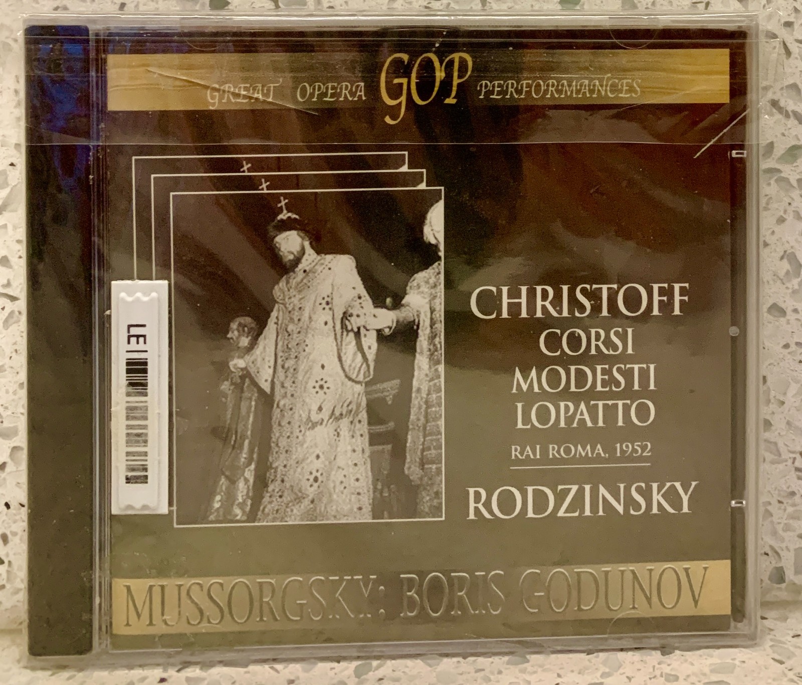 MUSSORGSKY Boris Godunov [1952] (2 discs, GOP) RODZINSKY • CHRISTOFF • PICCHI