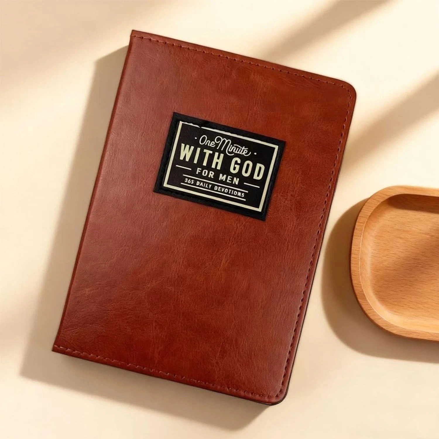 📖 One Minute with God for Men | 365 Devotions | NEW Faux Leather Book