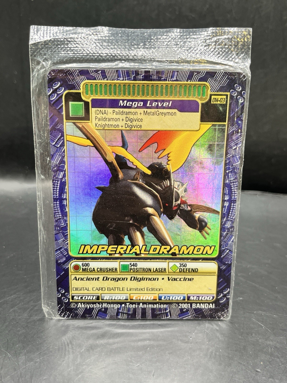 Digimon World 3 (2002) SEALED Imperialdramon DW03 Promo TCG Digi battle Card Digimon World 3 (2002) SEALED Imperialdramon DW03 Promo TCG Digi battle Card