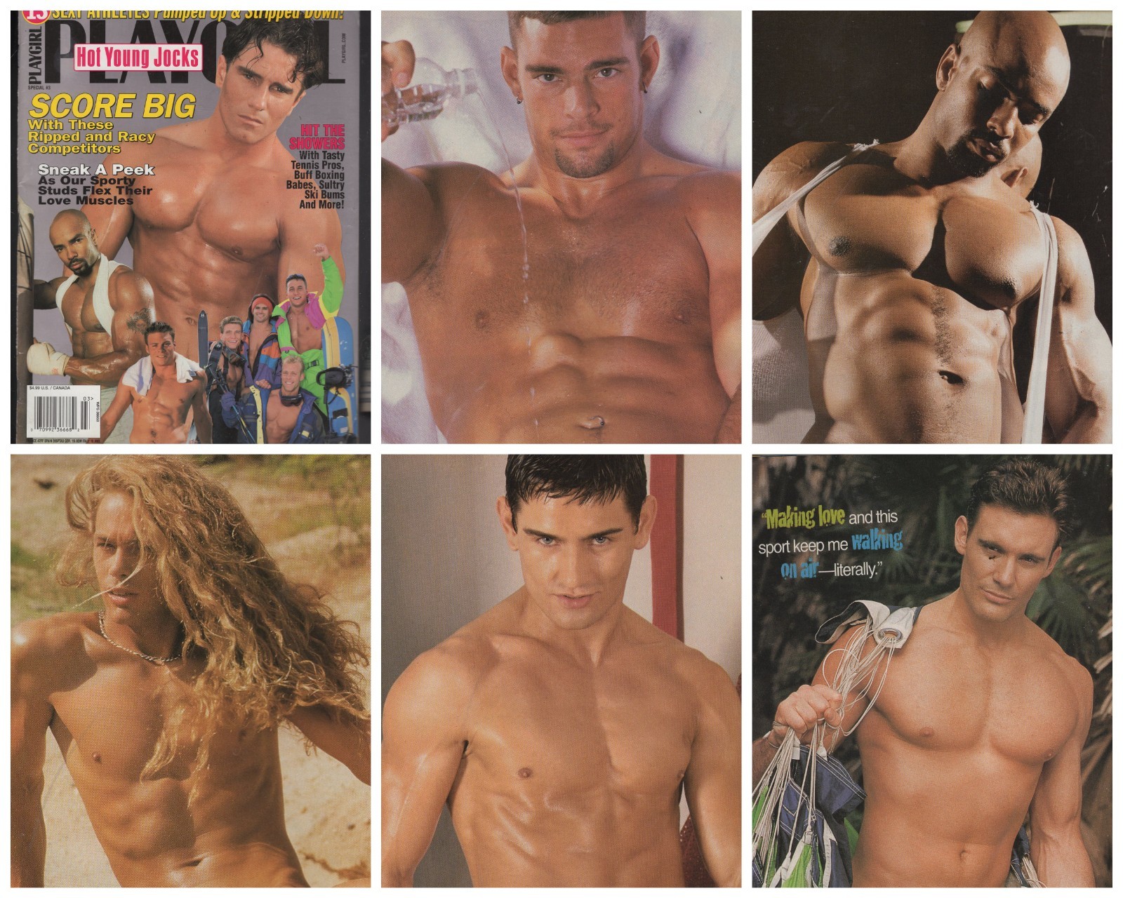 PLAYGIRL HOT YOUNG JOCKS X13 SPECIAL EDIITION HTF DARREN RUSSO JEFF PALMER SONNY