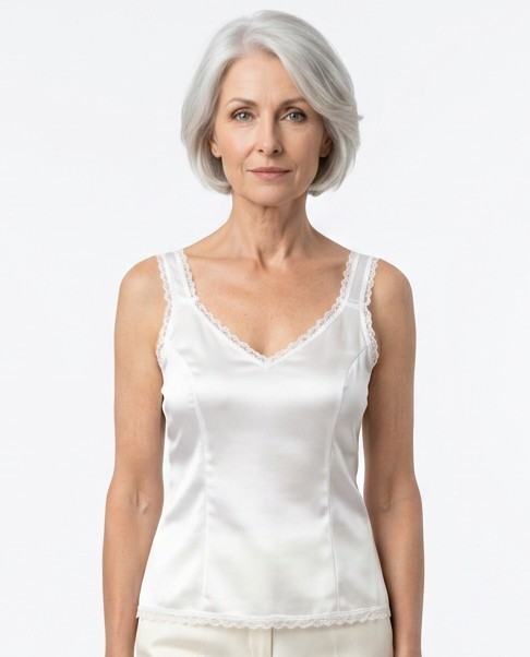 Cabernet Vintage Retro Glam Pinup Silky Soft Satin Cami Camisole 38 Ivory Cabernet Vintage Retro Glam Pinup Silky Soft Satin Cami Camisole 38 Ivory