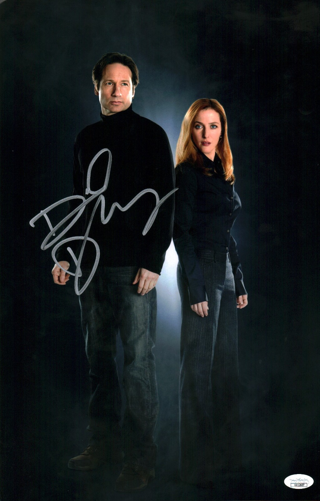 David Duchovny The X Files 11x17 Signed Mini Poster JSA Certified Autograph