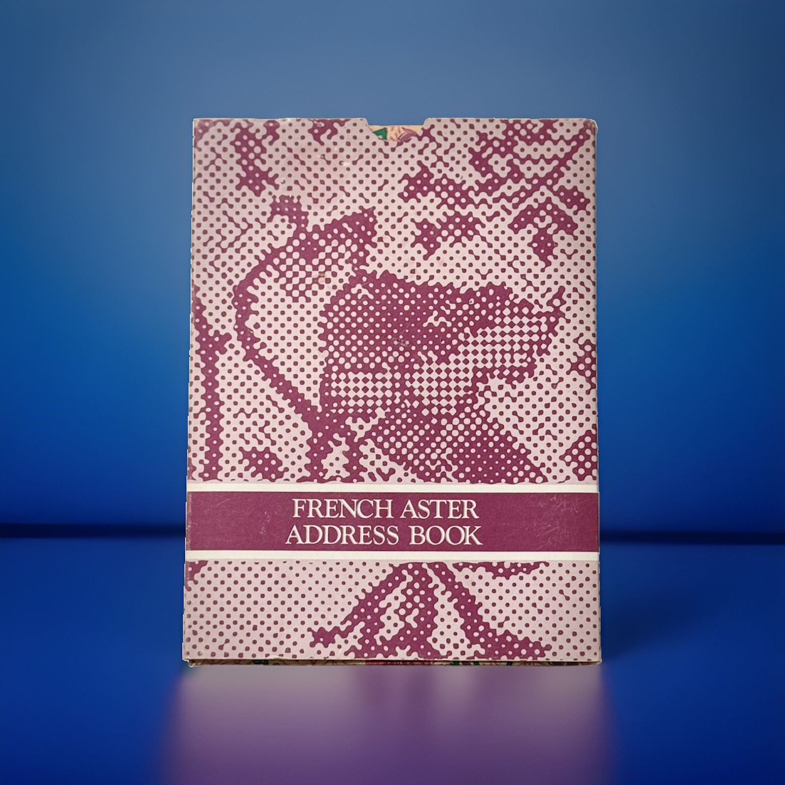 Vintage 1986 Avon French Aster Address Book Floral Print with Pencil & Slipcase Vintage 1986 Avon French Aster Address Book Floral Print with Pencil & Slipcase