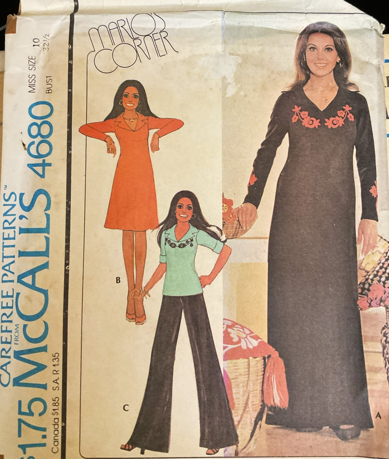 Marlo’s Corner 1970s UNCUT Sewing Patterns - 5 Styles Available - Sz 10