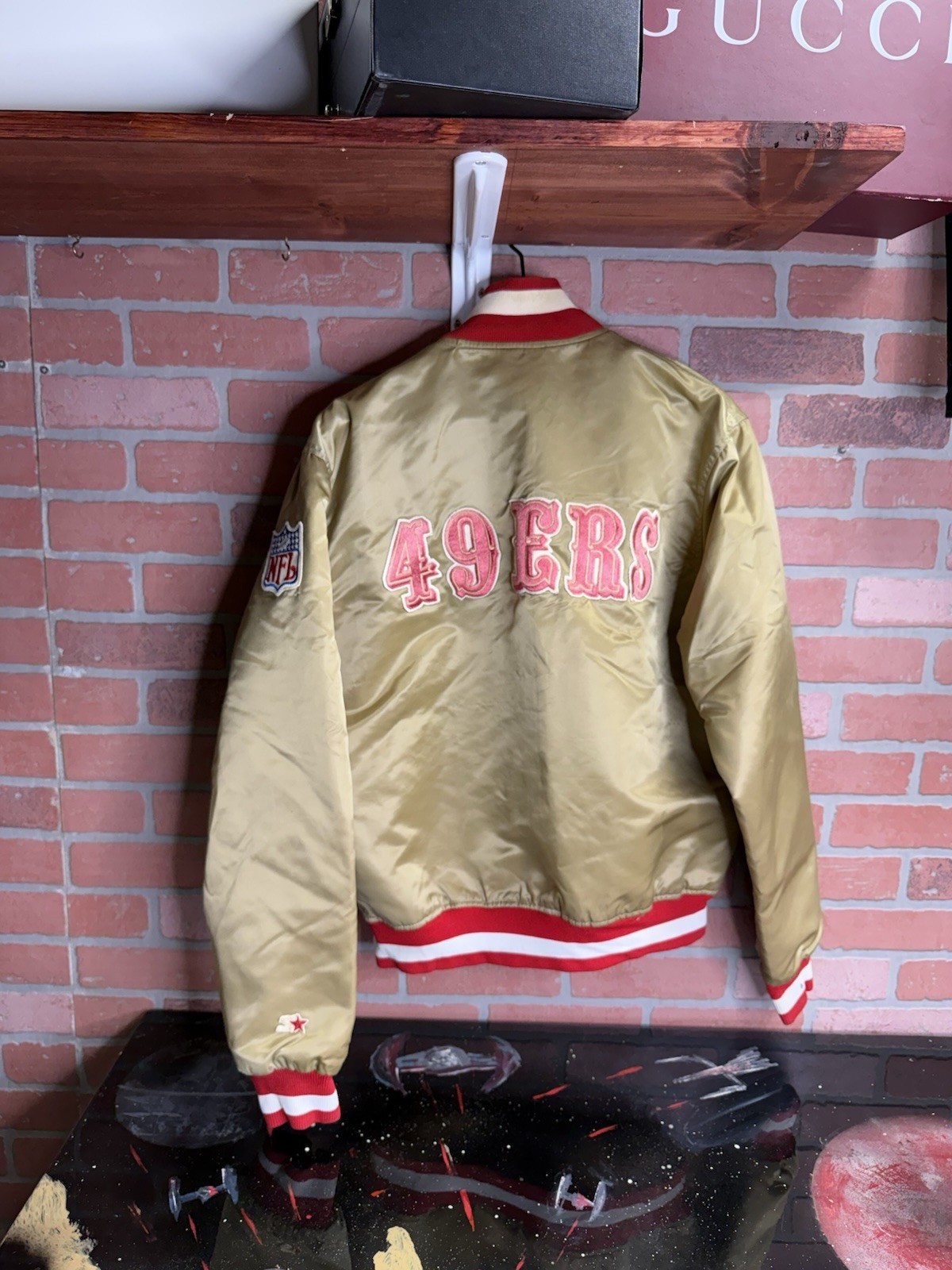 Vintage 90’s San Francisco 49ers Satin Jacket Vtg Starter NFL Bomber Size Medium Vintage 90’s San Francisco 49ers Satin Jacket Vtg Starter NFL Bomber Size Medium