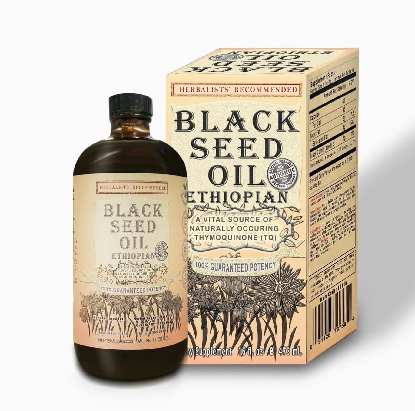 Ethiopian Black Seed Oil 100% Pure Wild Crafted And Cold Pressed 3X Thymoquinone