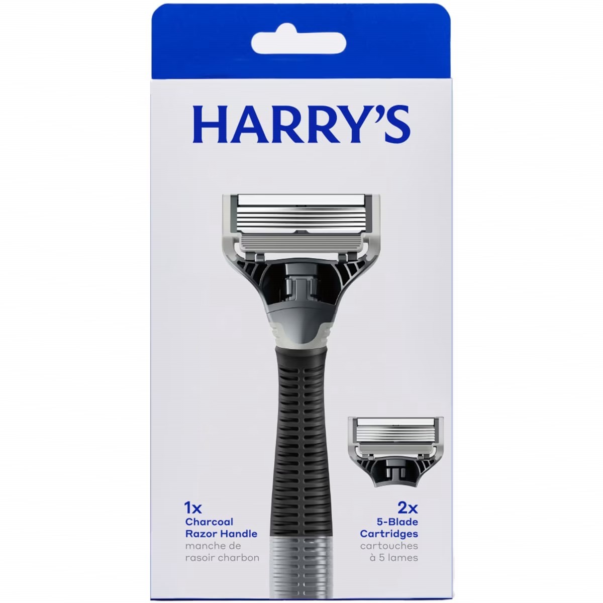 Harry\'s Men\'s Original 5-Blade Razor Truman Handle 2 Refills Charcoal Gray Harry\'s Men\'s Original 5-Blade Razor Truman Handle 2 Refills Charcoal Gray