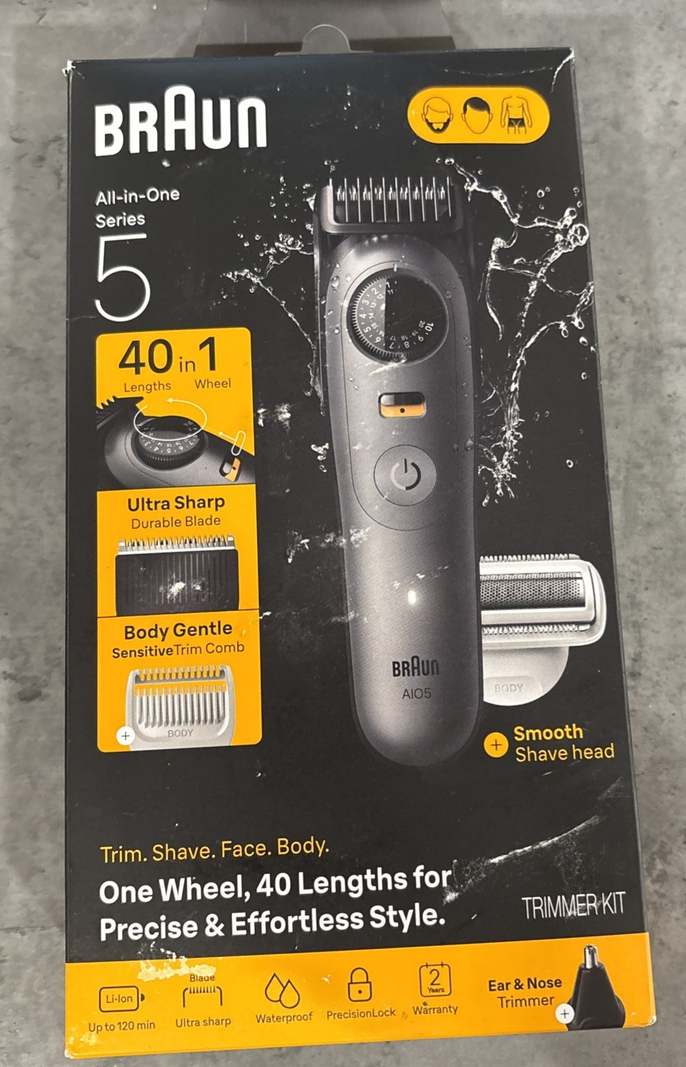 Braun All-in-One Series 5 Trimmer Kit, Moonstone Grey Braun All-in-One Series 5 Trimmer Kit, Moonstone Grey