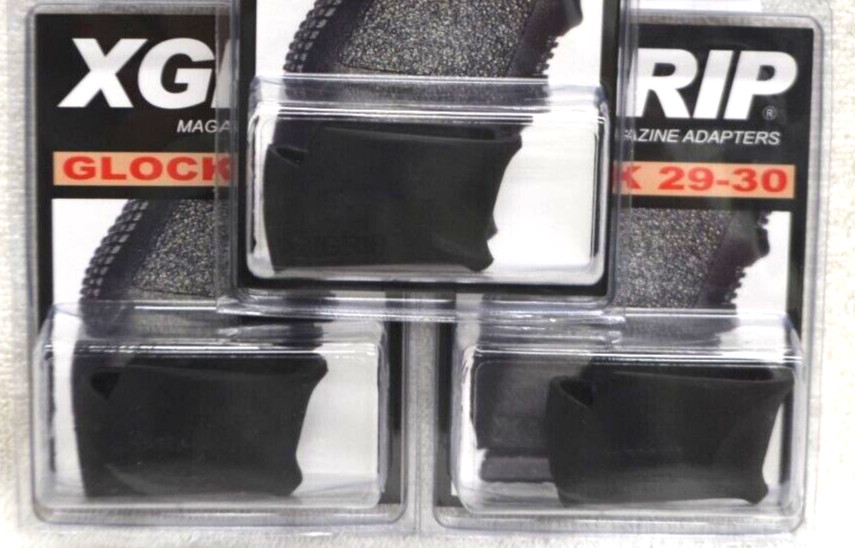 (3) X-Grip For GLOCK 29-30 Fits G20 G21 Mags for use in G29 G30 FAST SHIP