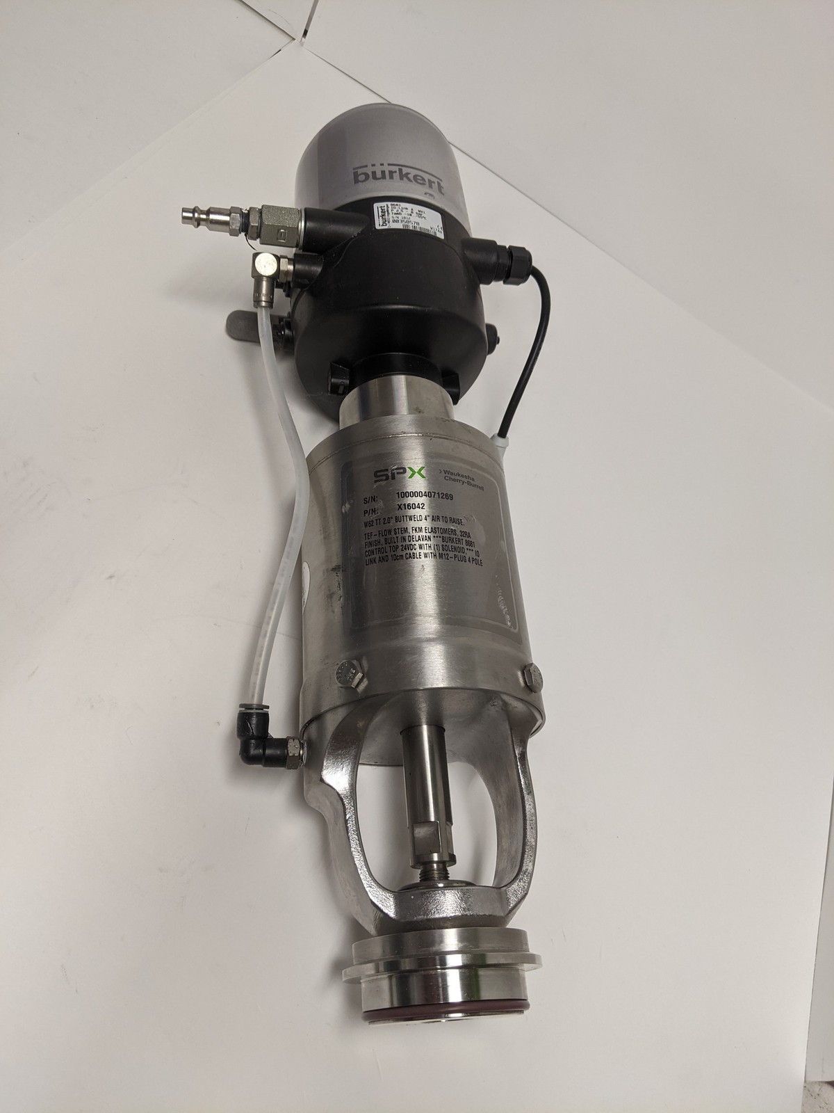 SPX Waukesha W62 TT 2 Inch Valve Actuator Burkert 8681 IO-LINK 24VDC X16042