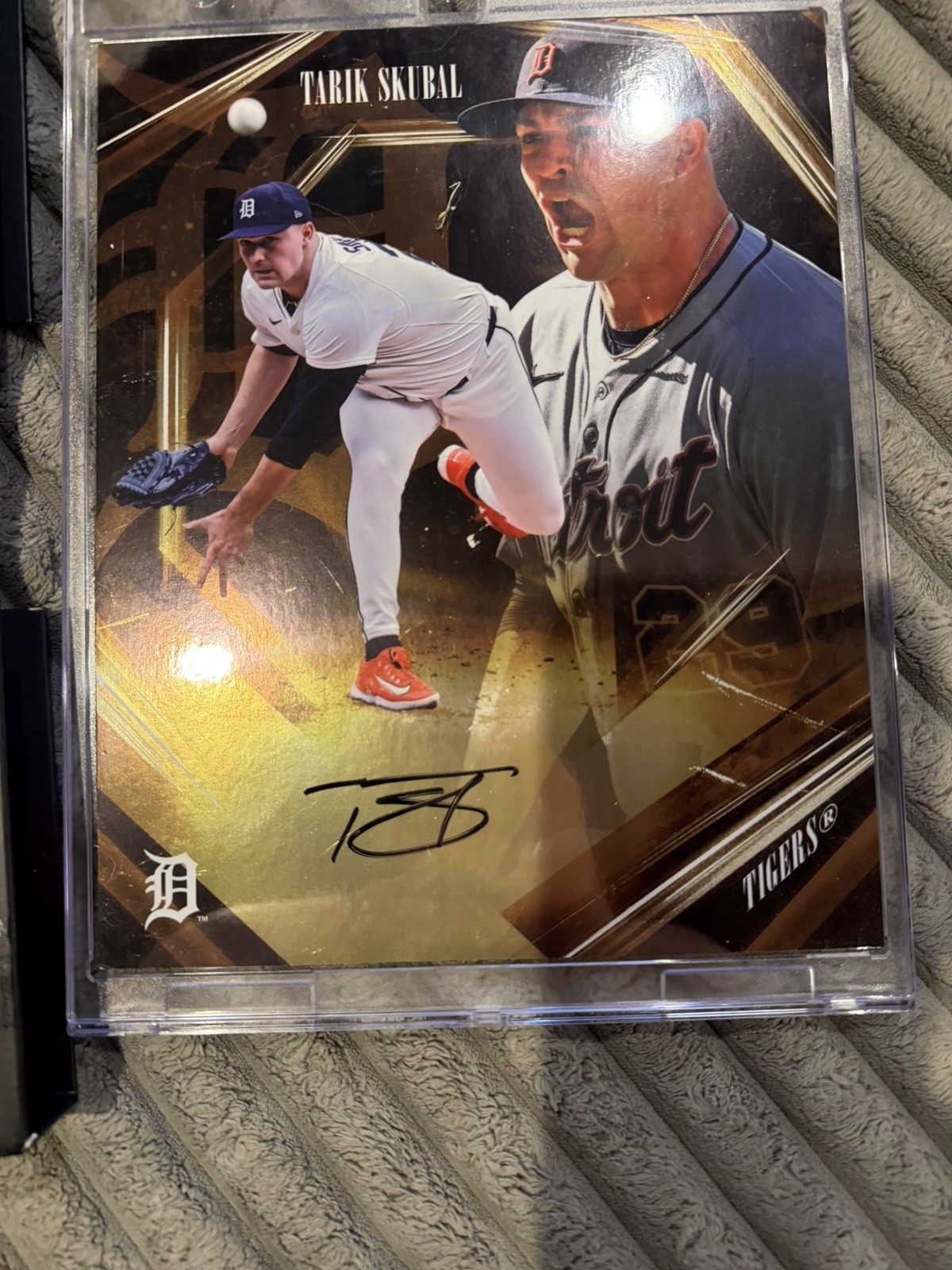 2025 Fanatics Emanate Tarik Skubal AUTO Gold 1/50 Detroit Tigers Autograph 8x10