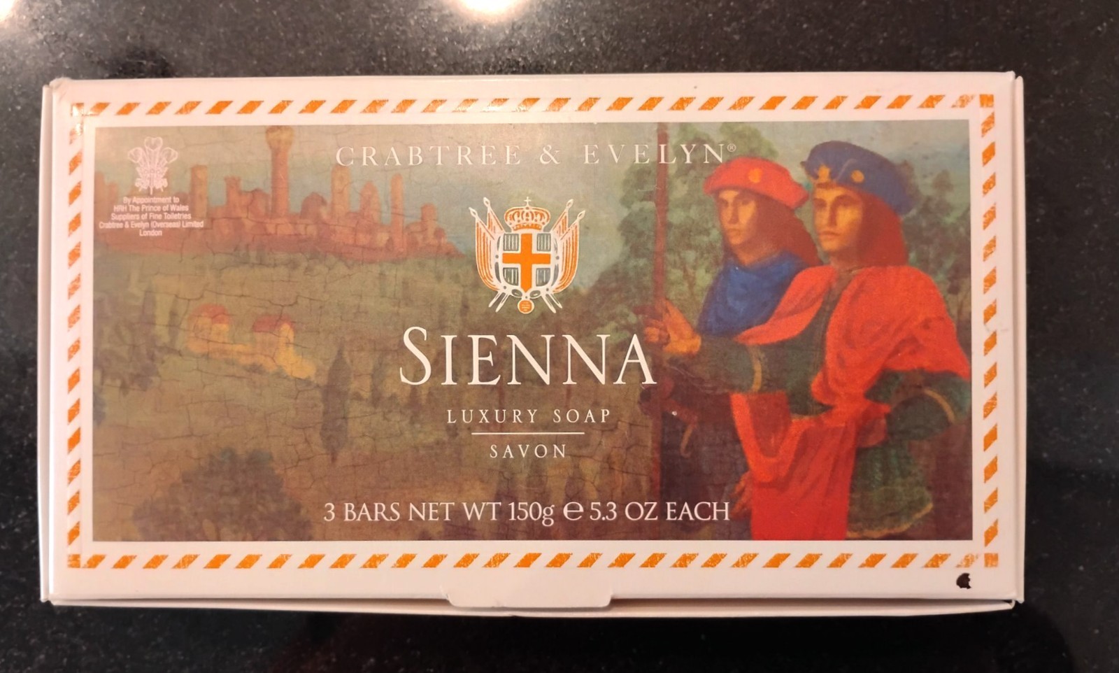 Vintage Crabtree & Evelyn SIENNA Luxury Soap Set 3 Bars 150g 5.3oz New Rare Vintage Crabtree & Evelyn SIENNA Luxury Soap Set 3 Bars 150g 5.3oz New Rare