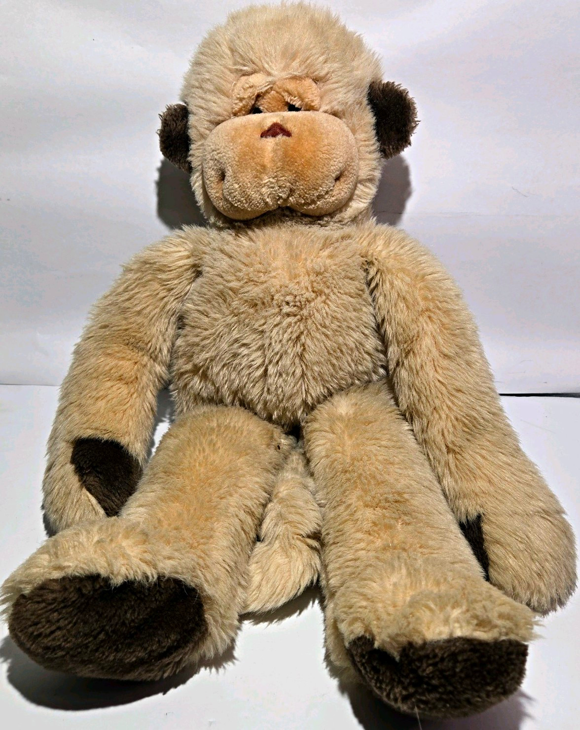 Vintage 1985 GUND Muggins Monkey Plush 21 Stuffed Animal Korea #2680 CLEAN Rare